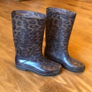 Leopard Rain Boots